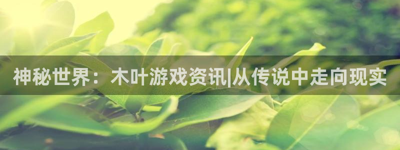 长征娱乐app：神秘世界：木叶游戏资讯|从传说中走向现实